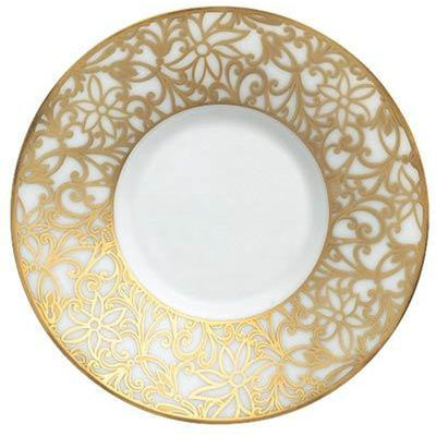 Raynaud Salamanque Or/Gold White Coffee Saucer