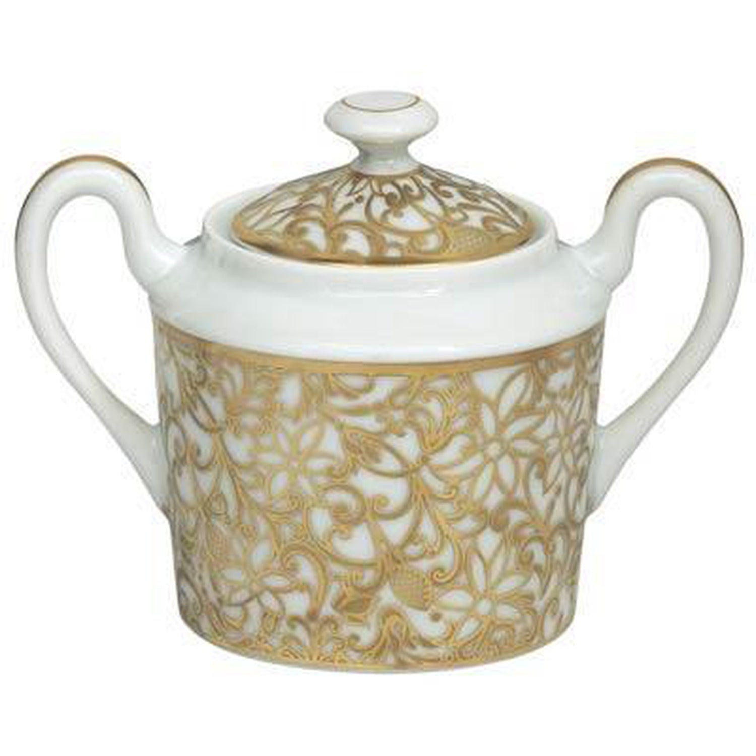 Raynaud Salamanque Or/Gold White Sugar Bowl