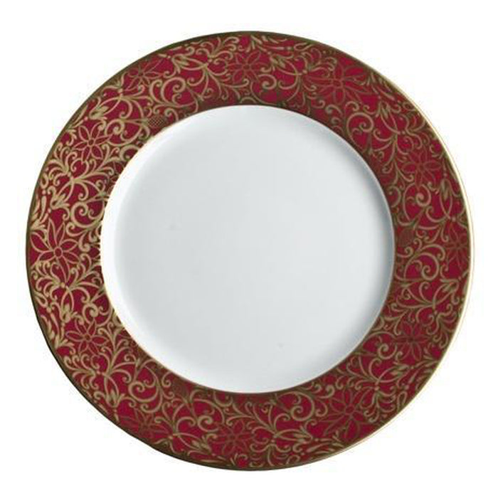 Raynaud Salamanque Or/Gold Red Salad Cake Plate