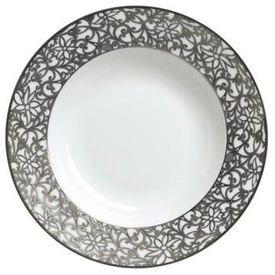 Raynaud Salamanque Platinum White French Rim Soup Plate