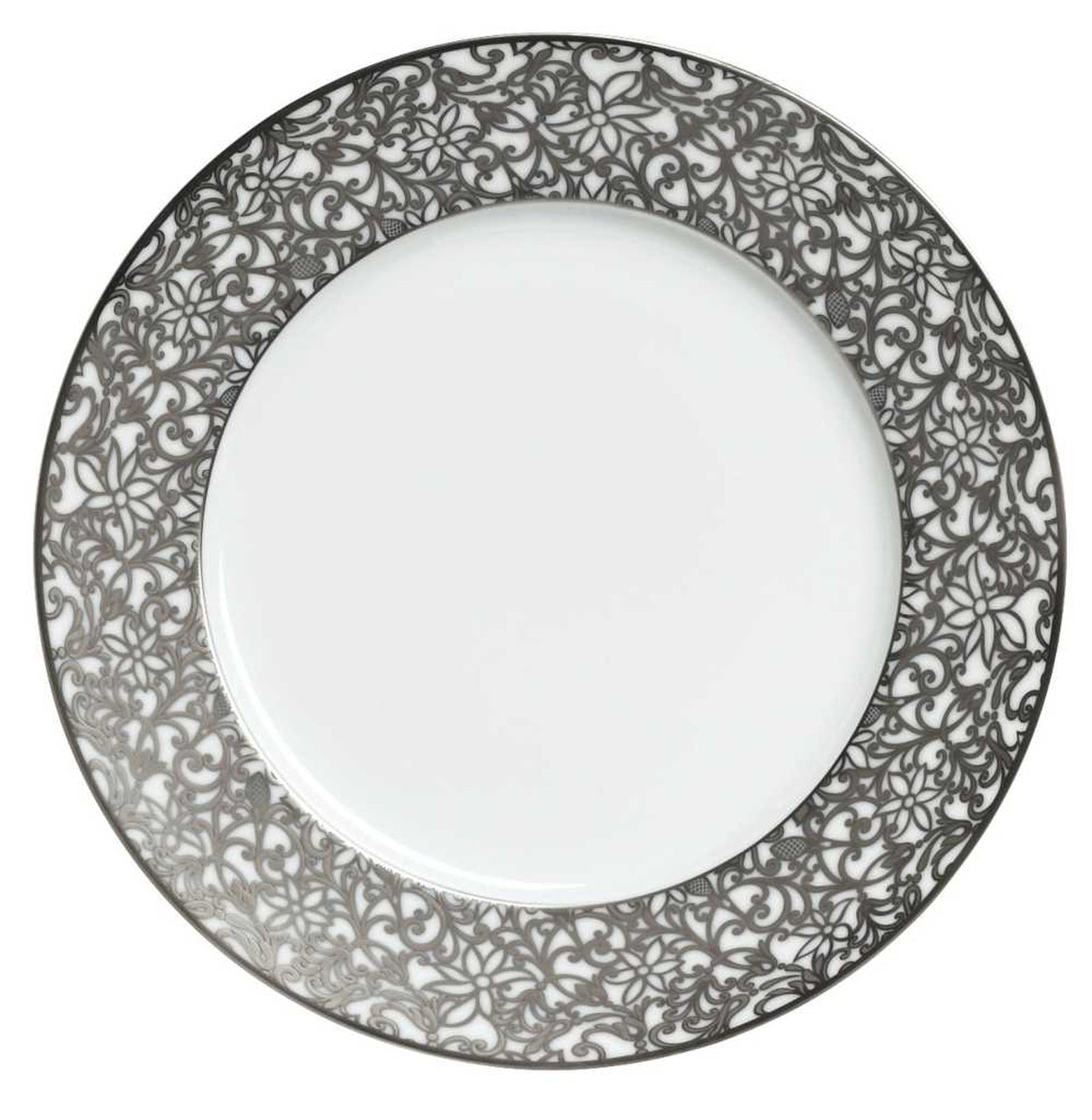 Raynaud Salamanque Platinum White French Rim Soup Plate