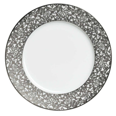 Raynaud Salamanque Platinum Rouge Salad Cake Plate