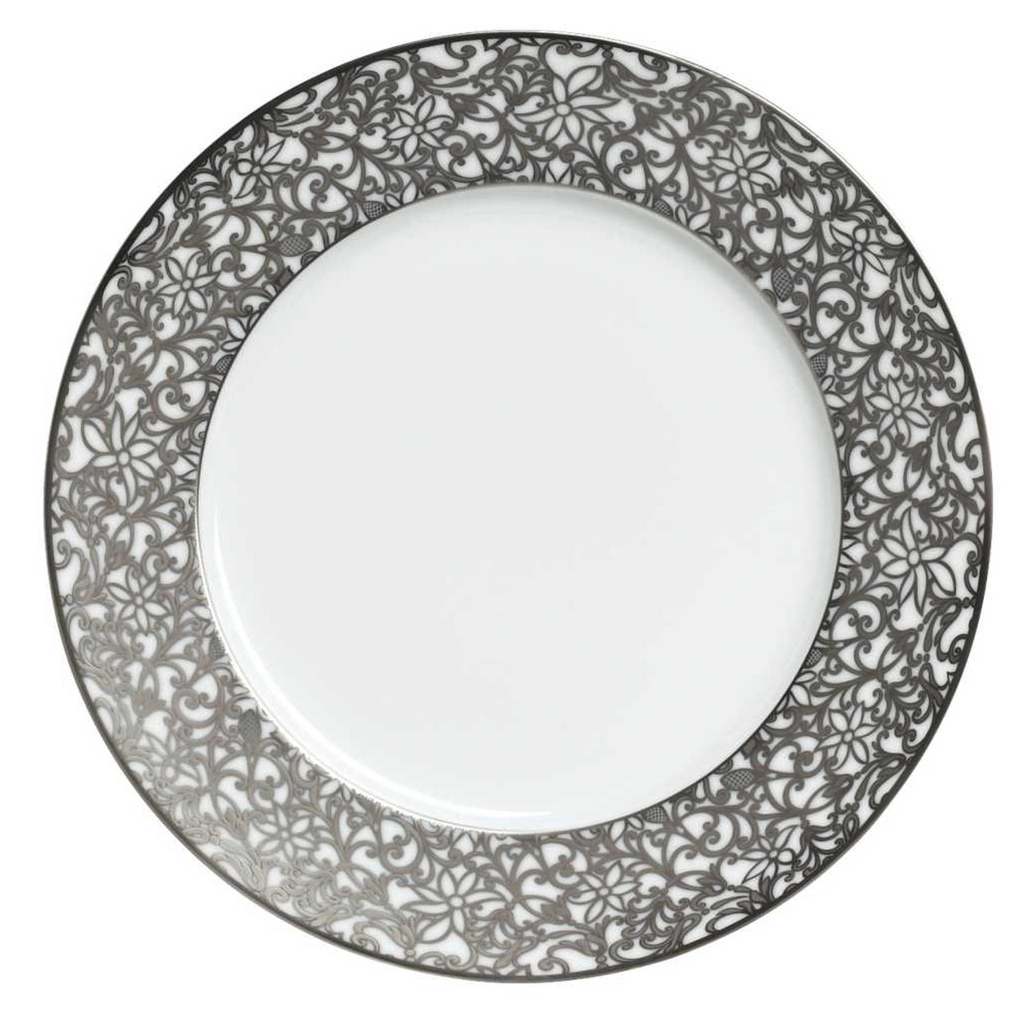 Raynaud Salamanque Platinum Rouge Salad Cake Plate