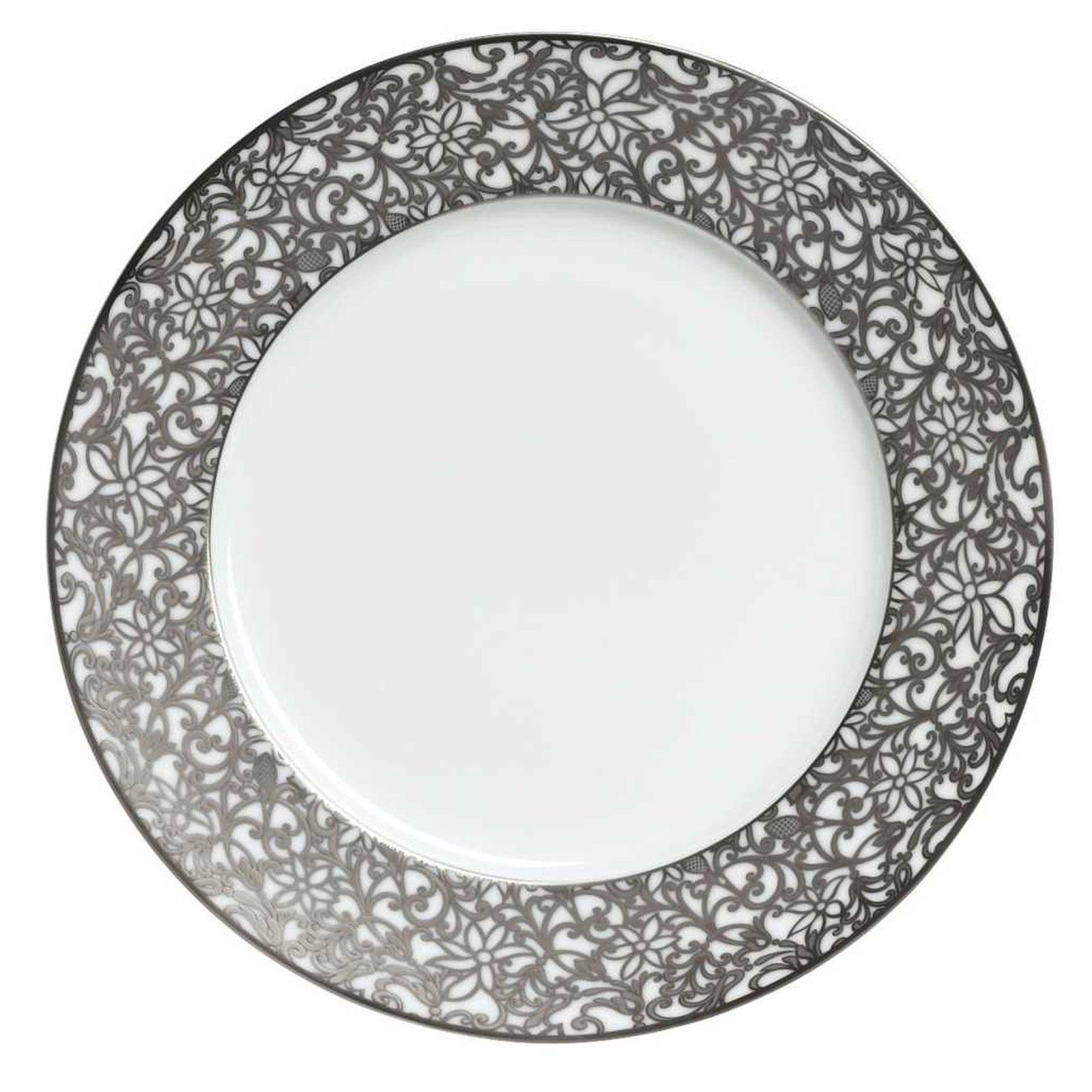 Raynaud Salamanque Platinum Rouge Salad Cake Plate