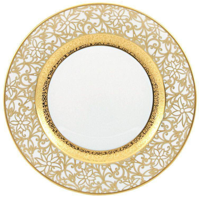 Raynaud Tolede Or/Gold White Salad Cake Plate