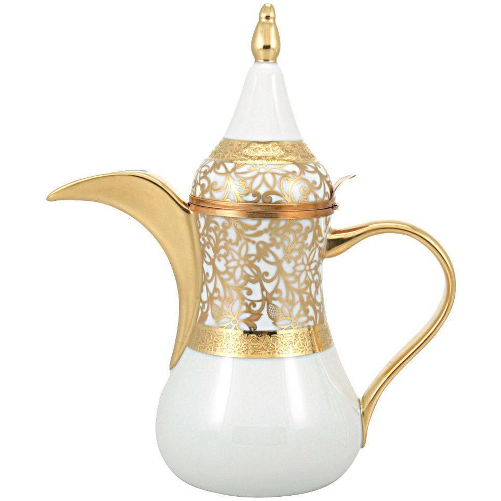 Raynaud Tolede Or/Gold White Arabic Coffee Pot