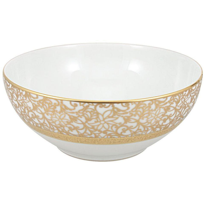 Raynaud Tolede Or/Gold White Salad Bowl