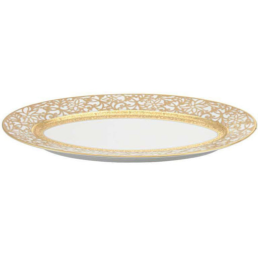 Raynaud Tolede Or/Gold White Pickle Dish