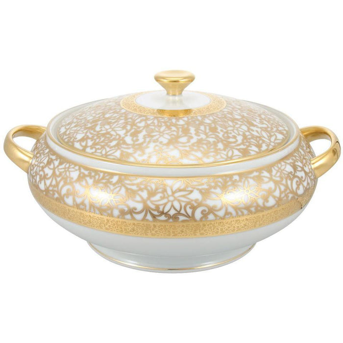 Raynaud Tolede Or/Gold White Soup Tureen