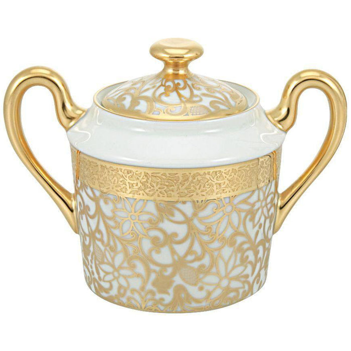Raynaud Tolede Or/Gold White Sugar Bowl