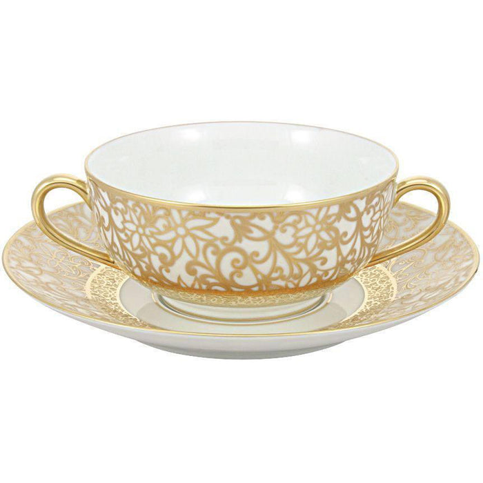 Raynaud Tolede Or/Gold White Cream Soup Cup