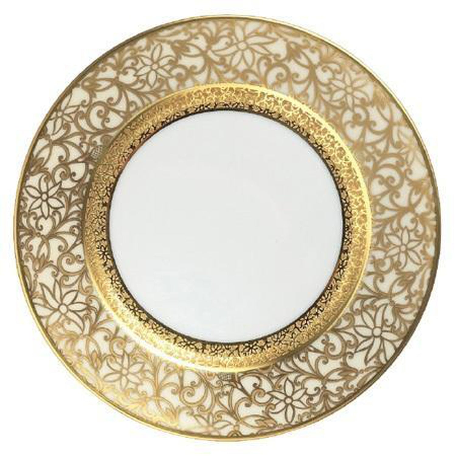 Raynaud Tolede Or/Gold Ivory Tea Saucer Extra