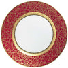 Raynaud Tolede Or/Gold Red American Dinner Plate