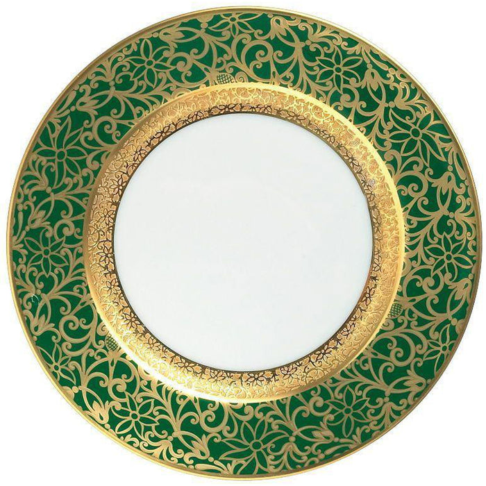Raynaud Tolede Or/Gold Green Salad Cake Plate