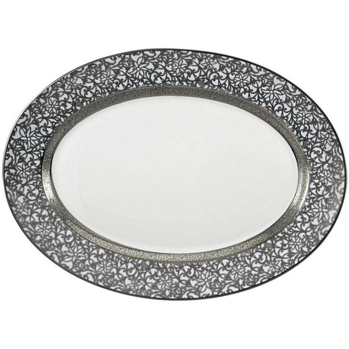 Raynaud Tolede Platinum White Oval Dish/Platter