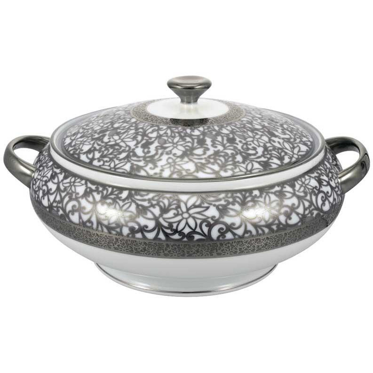 Raynaud Tolede Platinum White Soup Tureen