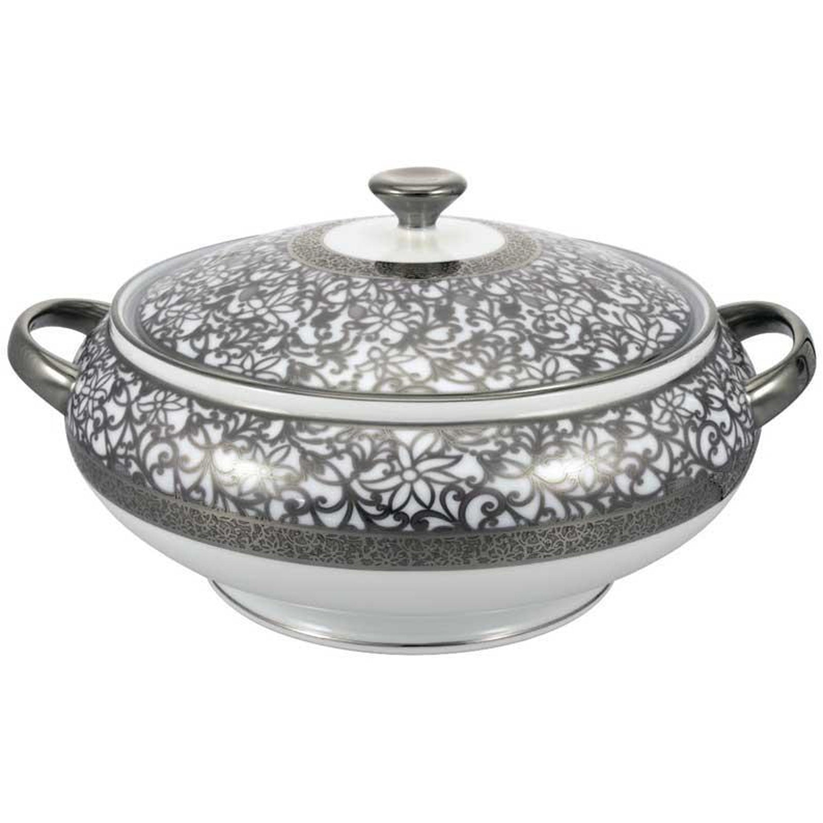 Raynaud Tolede Platinum White Soup Tureen