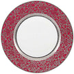 Raynaud Tolede Platinum Red Salad Cake Plate