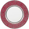 Raynaud Tolede Platinum Red Salad Cake Plate