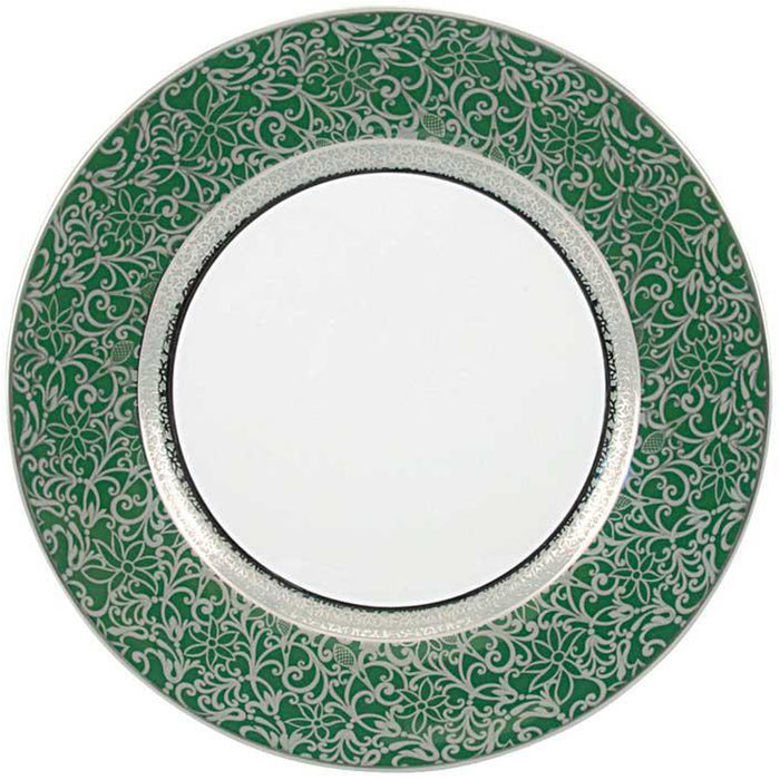 Raynaud Tolede Platinum Green American Dinner Plate
