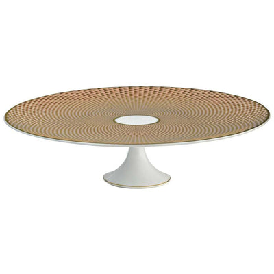 Raynaud Tresor Beige Motif N°1 Petit Four Stand Large Beige