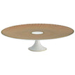 Raynaud Tresor Beige Motif N°1 Petit Four Stand Large Beige