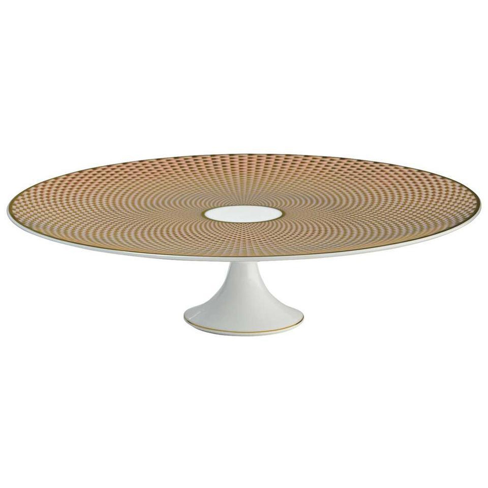 Raynaud Tresor Beige Motif N°1 Petit Four Stand Large Beige