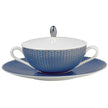 Raynaud Tresor Bleu Motif N°1 Cover For Cream Soup Cup Blue