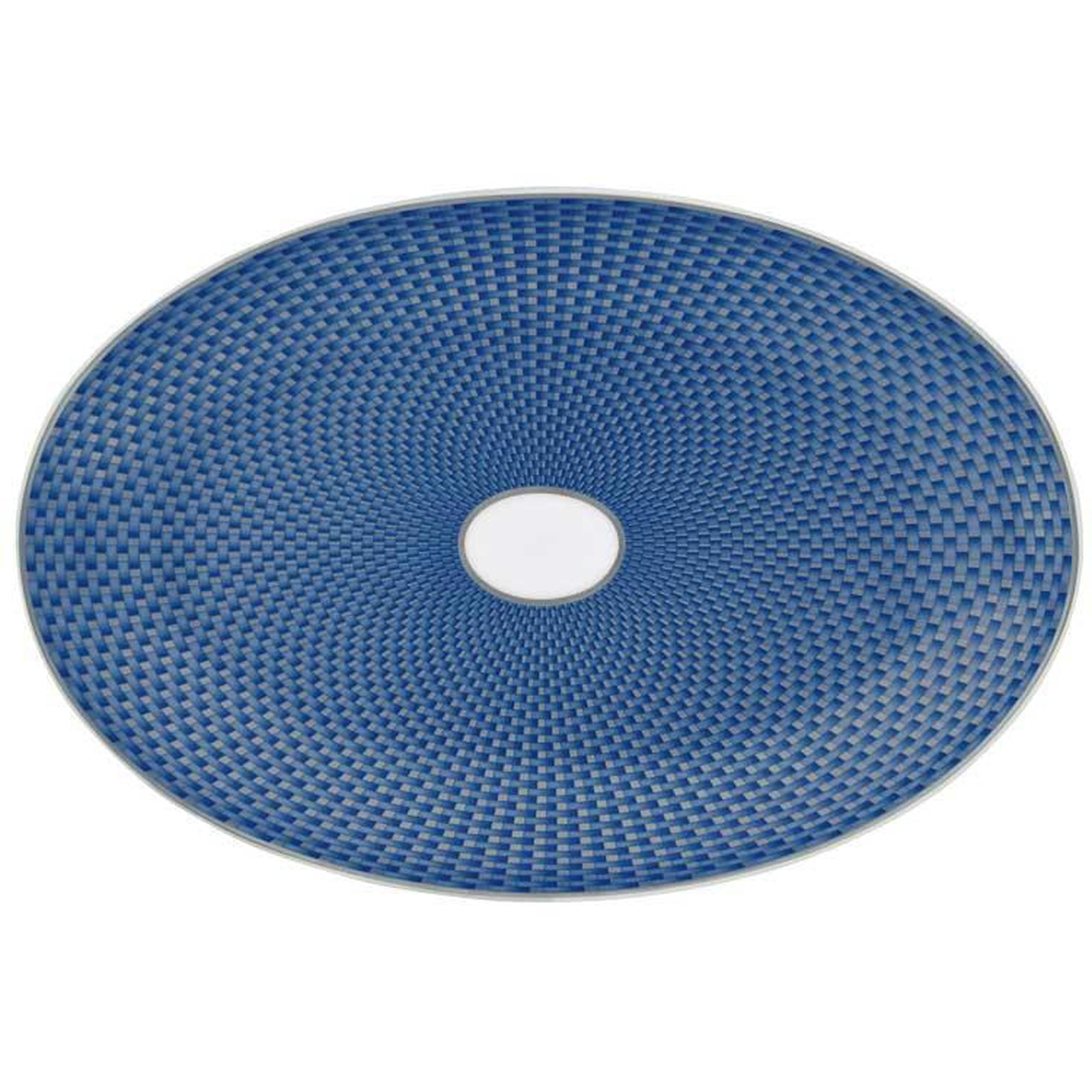 Raynaud Tresor Bleu Motif N°1 Pickle Dish