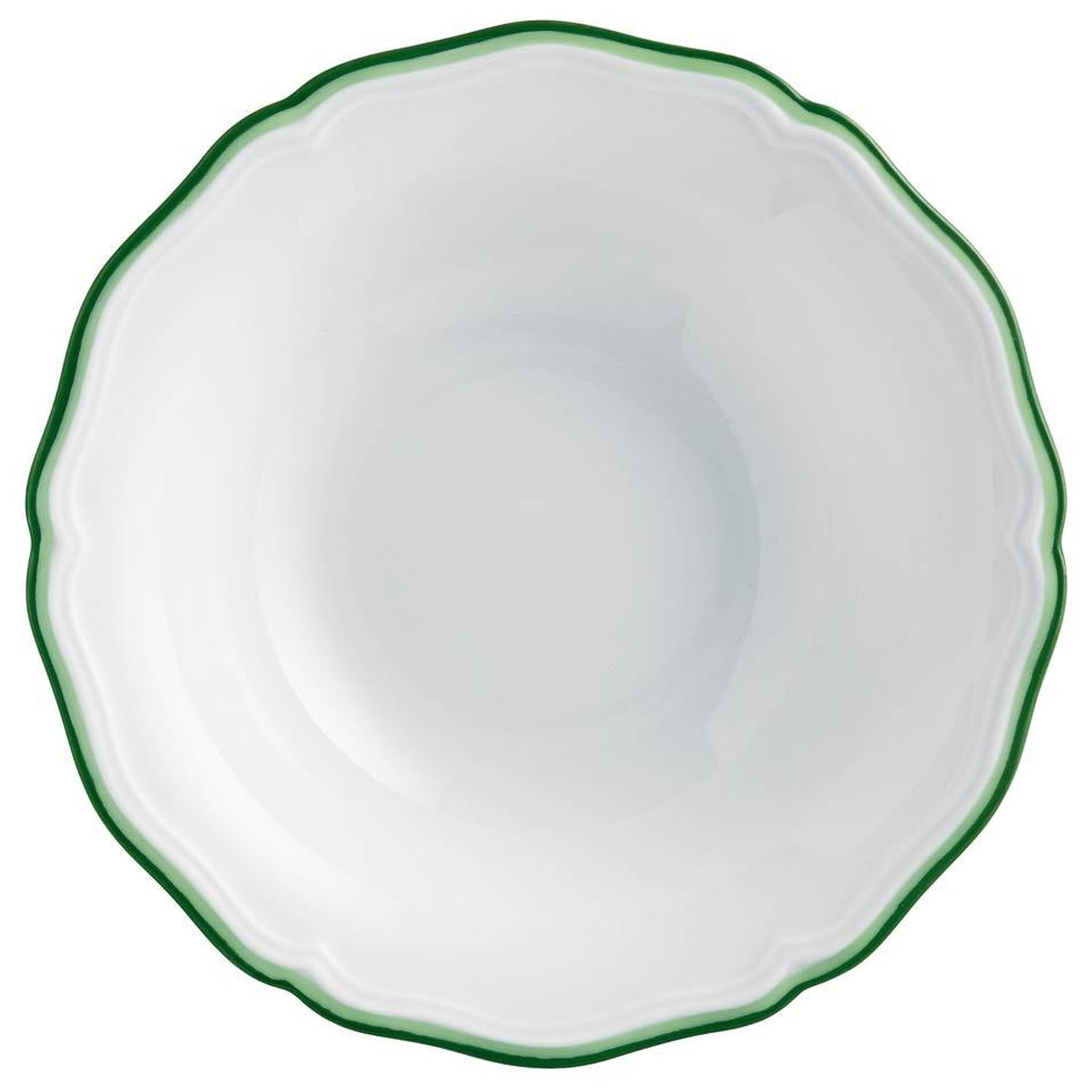 Raynaud Touraine Double Filet Vert Fruit Saucer