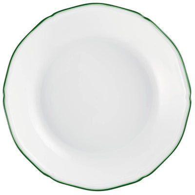 Raynaud Touraine Double Filet Vert Coupe Plate Deep