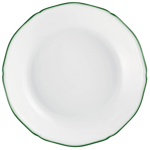 Raynaud Touraine Double Filet Vert Coupe Plate Deep