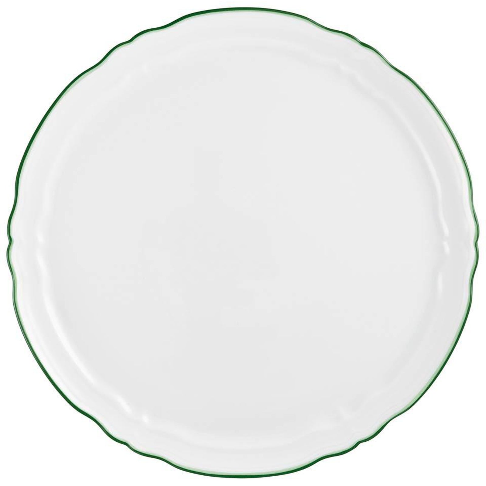 Raynaud Touraine Double Filet Vert Flat Cake Serving Plate