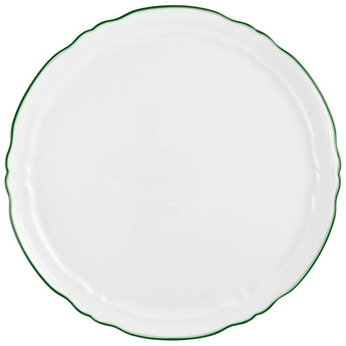 Raynaud Touraine Double Filet Vert Flat Cake Serving Plate