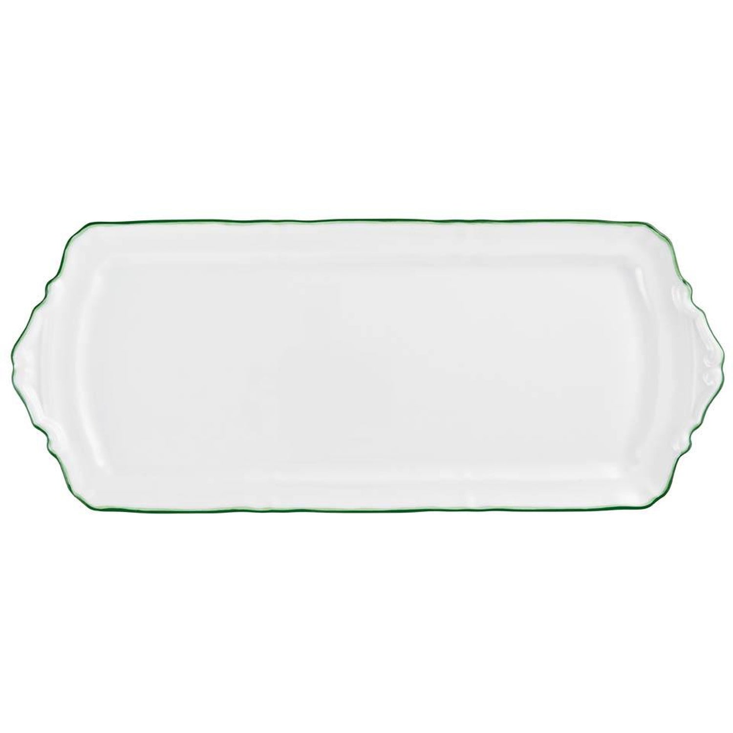 Raynaud Touraine Double Filet Vert Long Cake Serving Plate