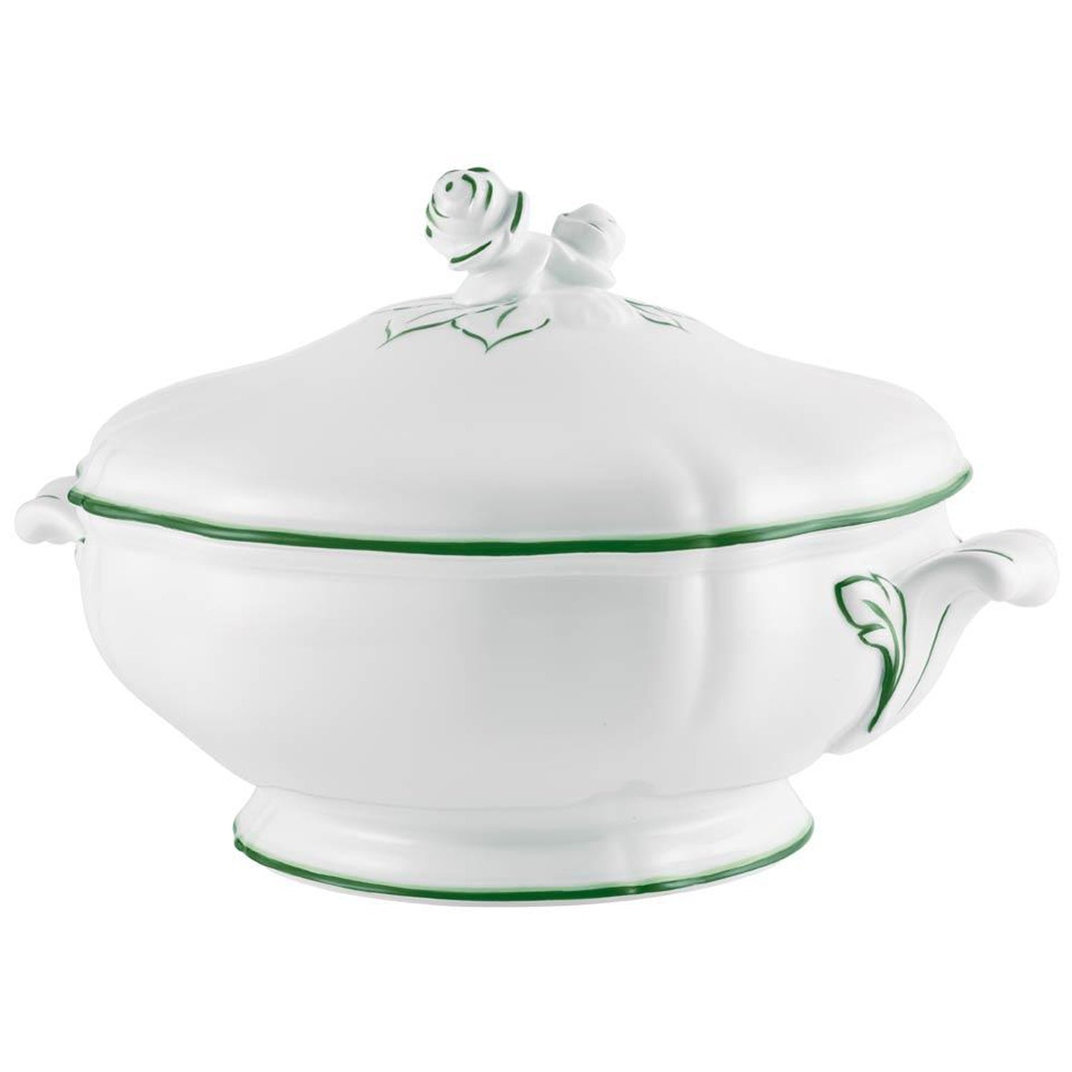 Raynaud Touraine Double Filet Vert Soup Tureen