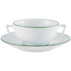Raynaud Touraine Double Filet Vert Cream Soup Cup Without Foot