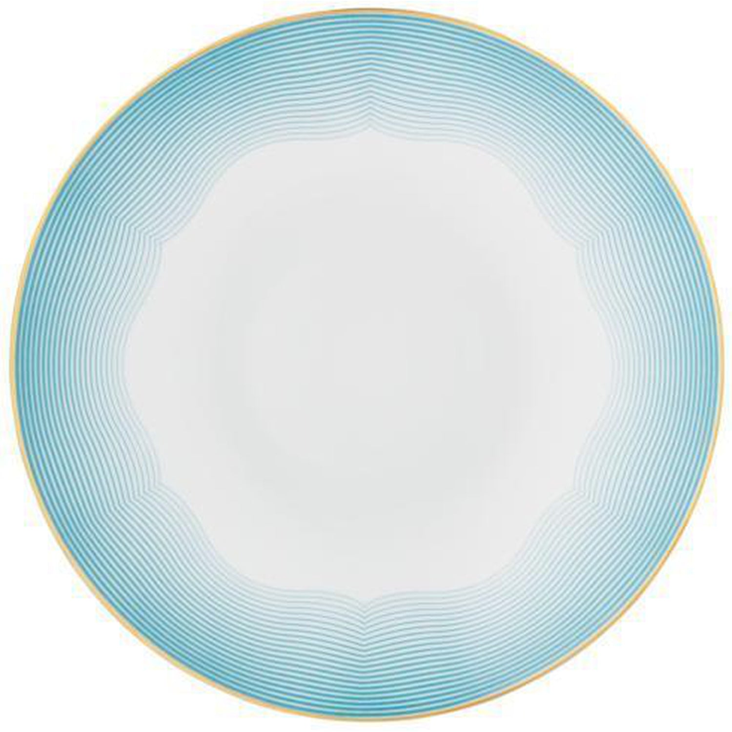 Raynaud Aura American Dinner Plate #1 Coupe Concentric Circles