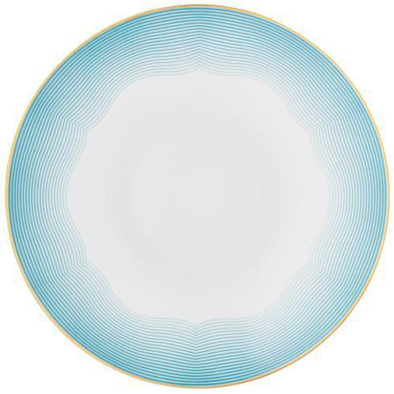 Raynaud Aura American Dinner Plate #1 Coupe Concentric Circles