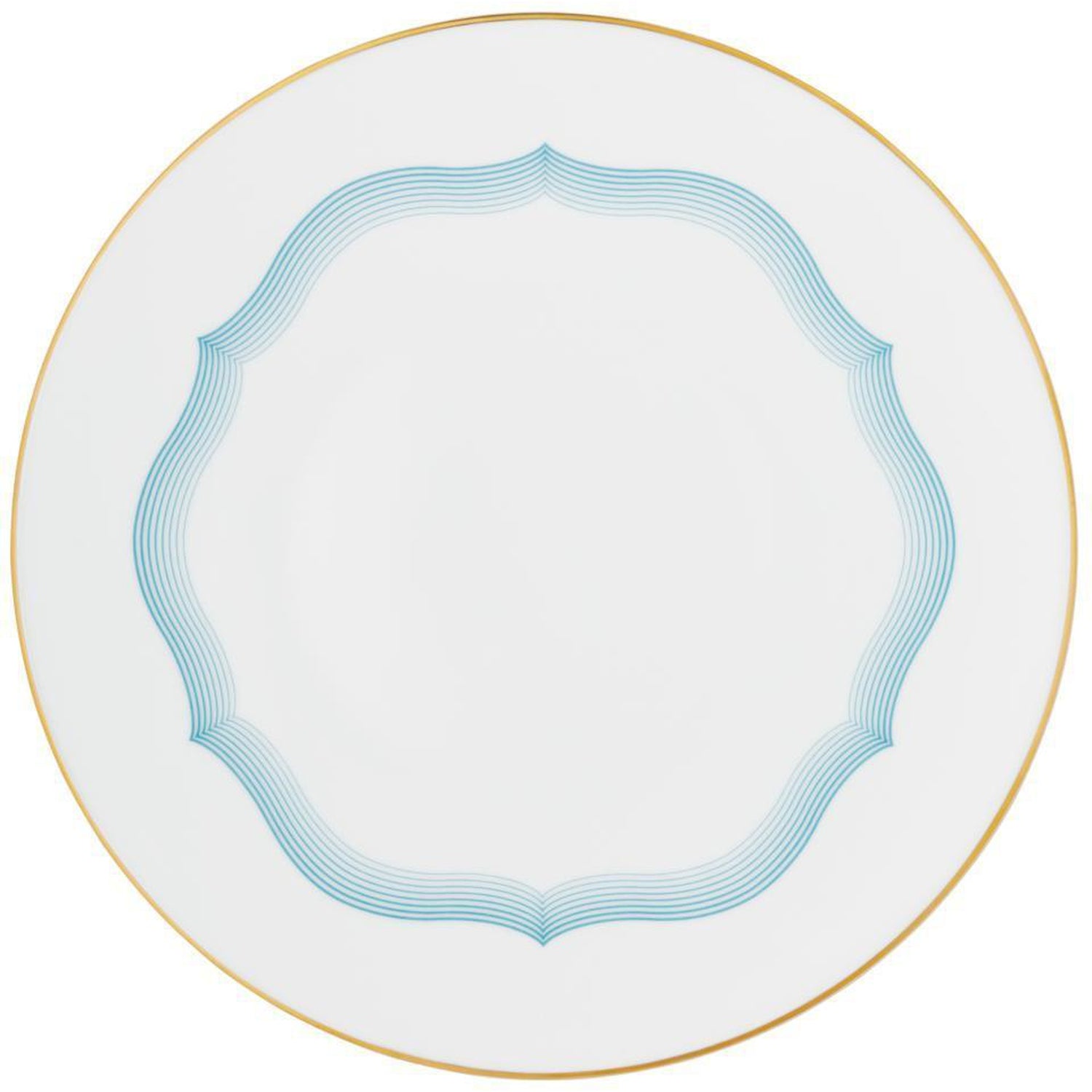Raynaud Aura American Dinner Plate #2 Flat Scalloped Design