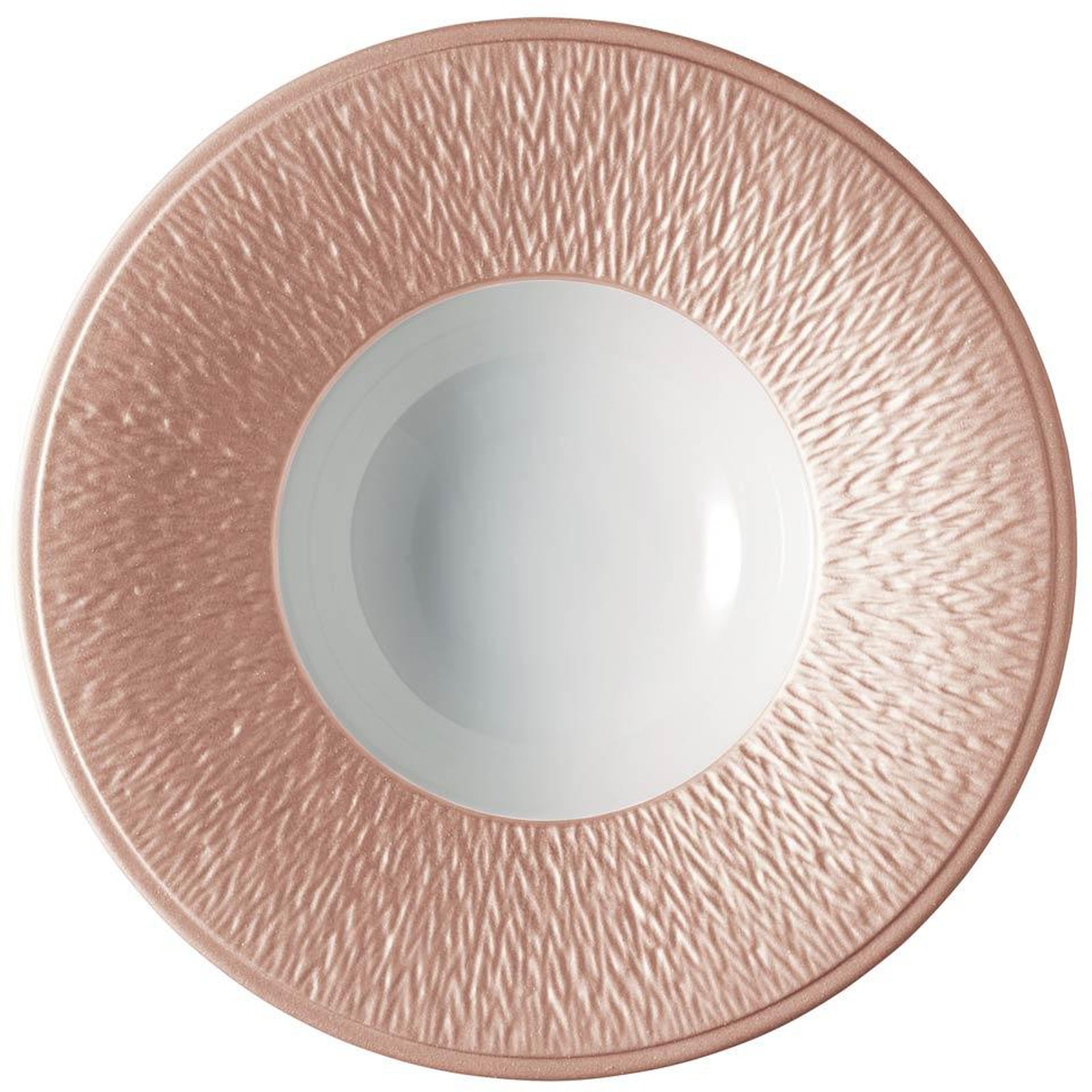 Raynaud Mineral Irise Copper Rim Soup 8.9