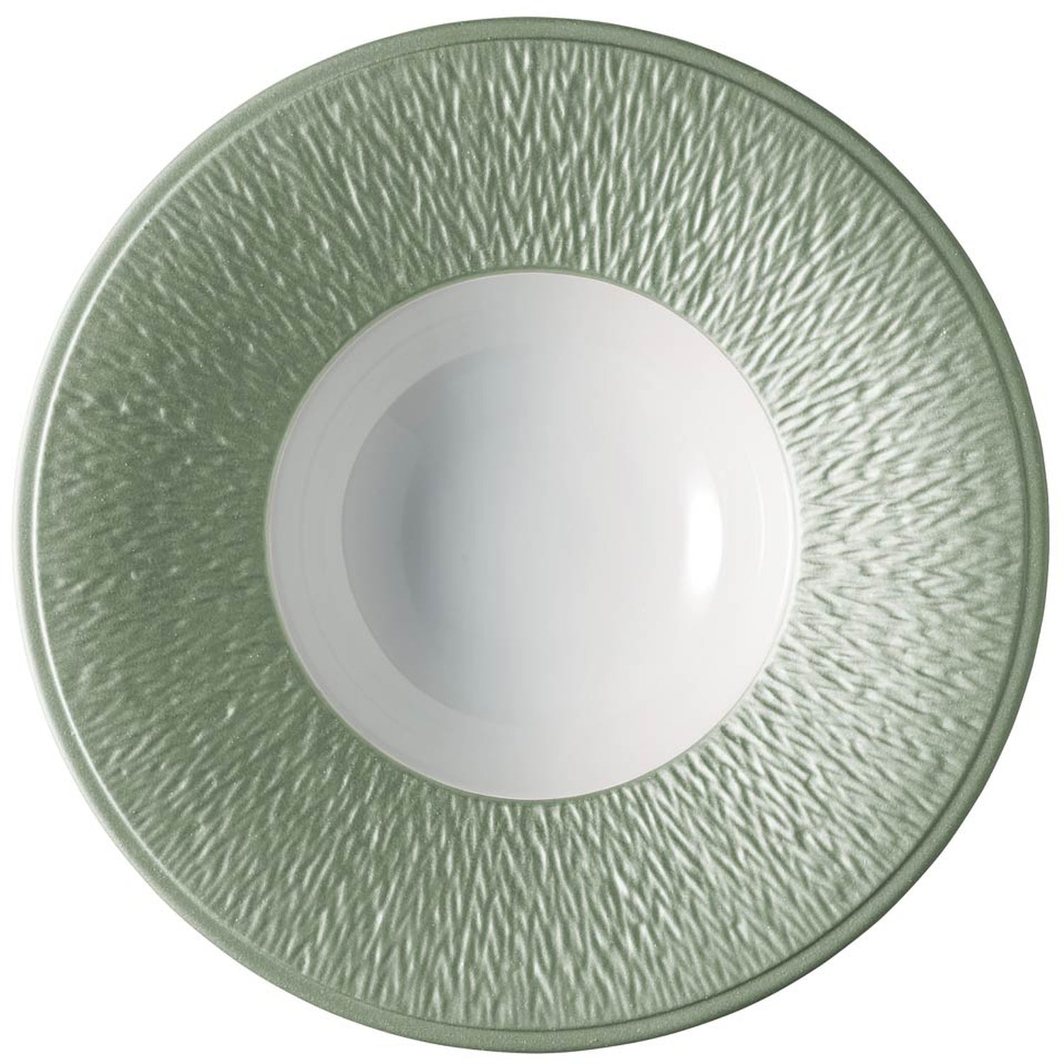 Raynaud Mineral Irise Celadon Rim Soup 8.9"