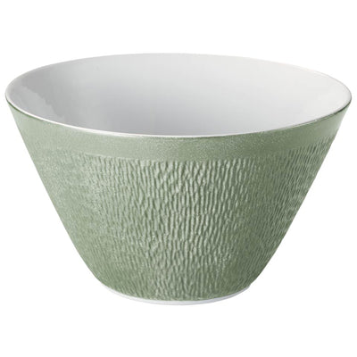 Raynaud Mineral Irise Celadon Cone Shaped Salad Bowl