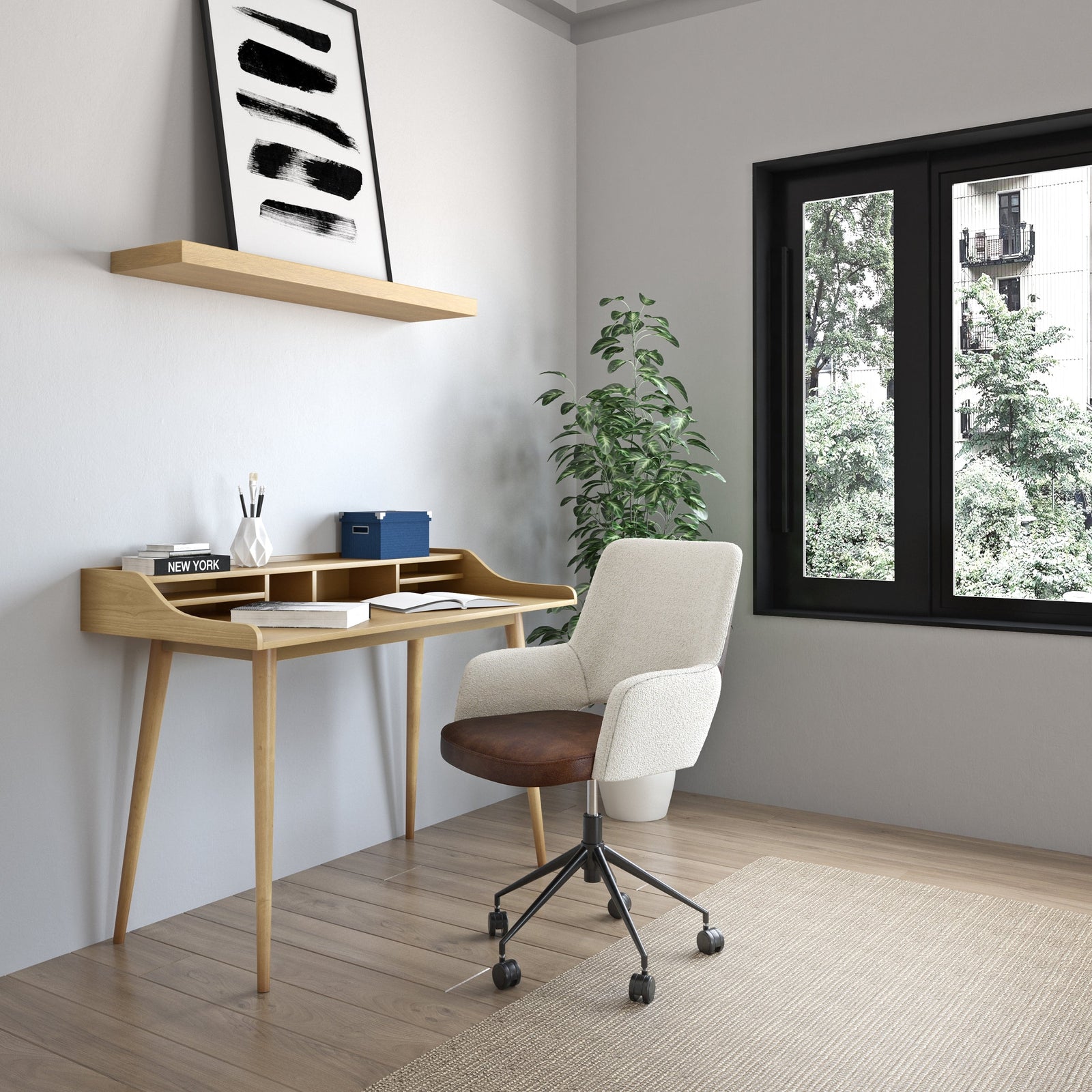 Euro Style Barney Floating Shelf
