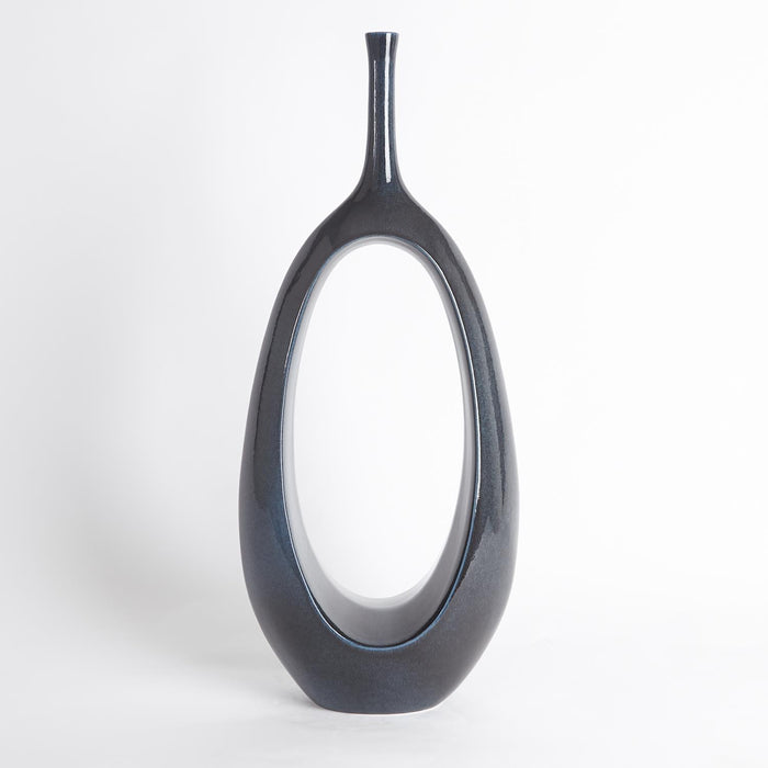 Global Views Open Oval Ring Vase