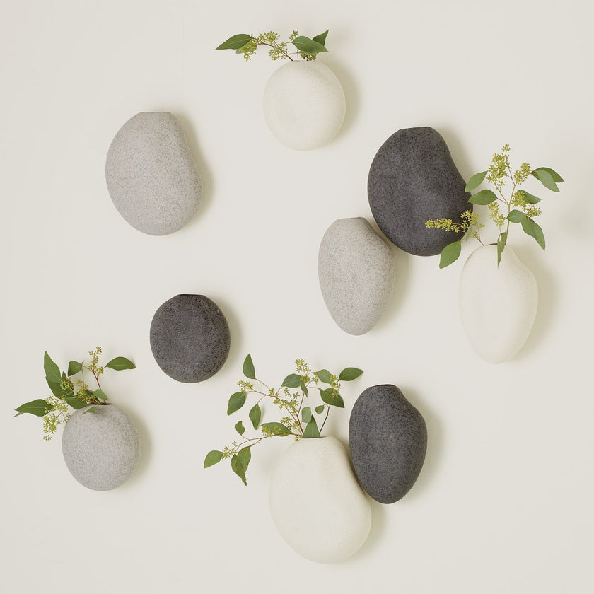 William D Scott for Global Views Pebble Wall Vase