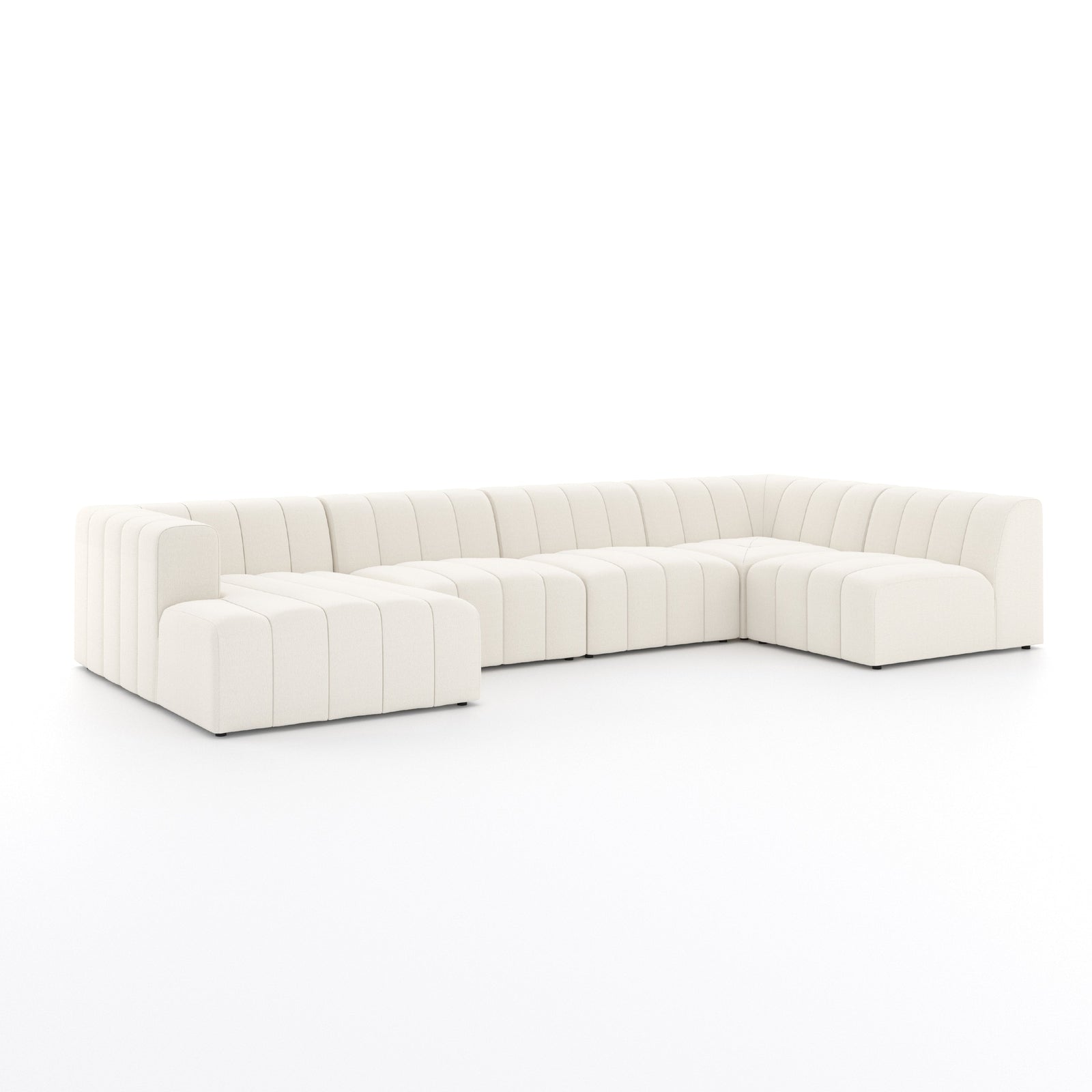 Four Hands Langham Channeled 5 PC Sectional