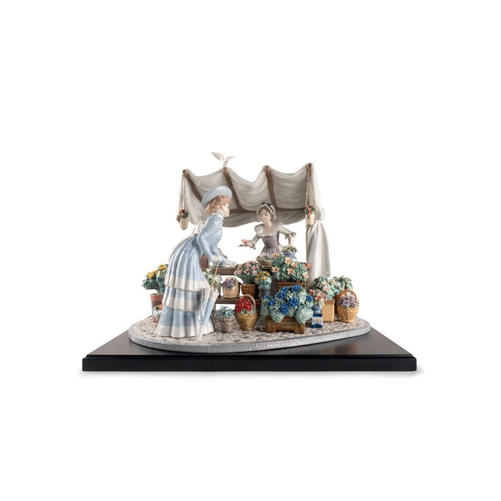 Lladro Flowers Market Sculpture Limited Edition