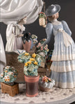 Lladro Flowers Market Sculpture Limited Edition