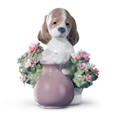 Lladro Take Me Home Dog Figurine